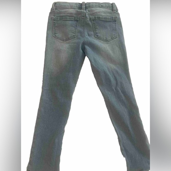Kids Blue Spice girls size 6 distressed stretch‎ skinny blue jeans with pockets - Picture 3 of 4